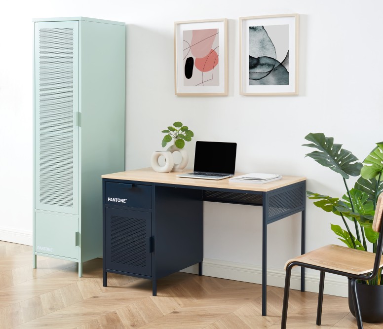 PANTONE metal night blue desk 47.24 inches PANTONE metal night blue desk 47.24 inches