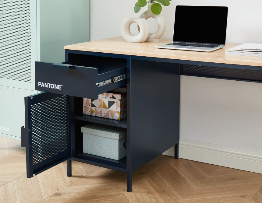 PANTONE metal night blue desk 47.24 inches PANTONE metal night blue desk 47.24 inches