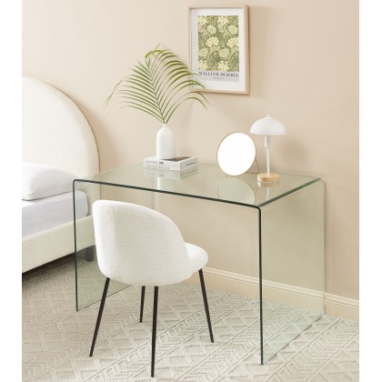 GINZA tempered glass transparent desk 47.24 inches 2