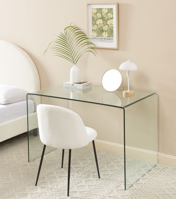 GINZA tempered glass transparent desk 47.24 inches GINZA tempered glass transparent desk 47.24 inches