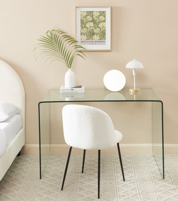 GINZA tempered glass transparent desk 47.24 inches GINZA tempered glass transparent desk 47.24 inches