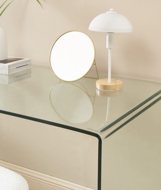 GINZA tempered glass transparent desk 47.24 inches GINZA tempered glass transparent desk 47.24 inches