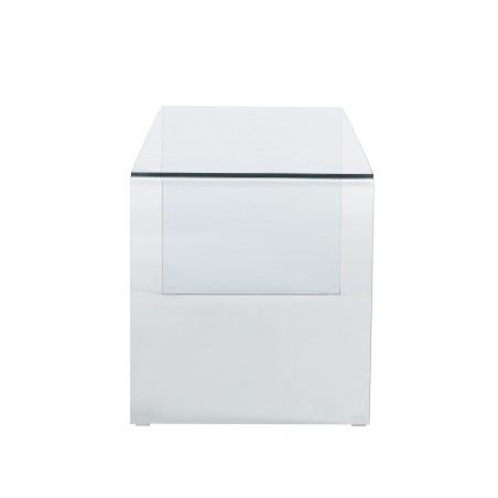 GINZA tempered glass transparent desk 47.24 inches