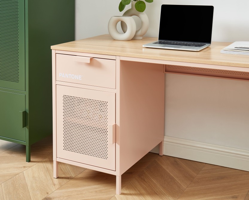 PANTONE metal blush pink desk 47.24 inches PANTONE metal blush pink desk 47.24 inches