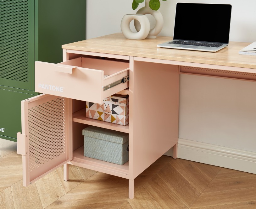 PANTONE metal blush pink desk 47.24 inches PANTONE metal blush pink desk 47.24 inches