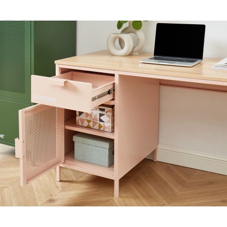 PANTONE metal blush pink desk 47.24 inches