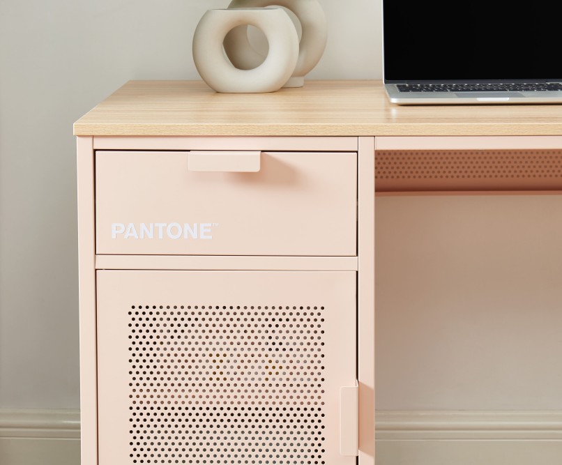 PANTONE metal blush pink desk 47.24 inches PANTONE metal blush pink desk 47.24 inches