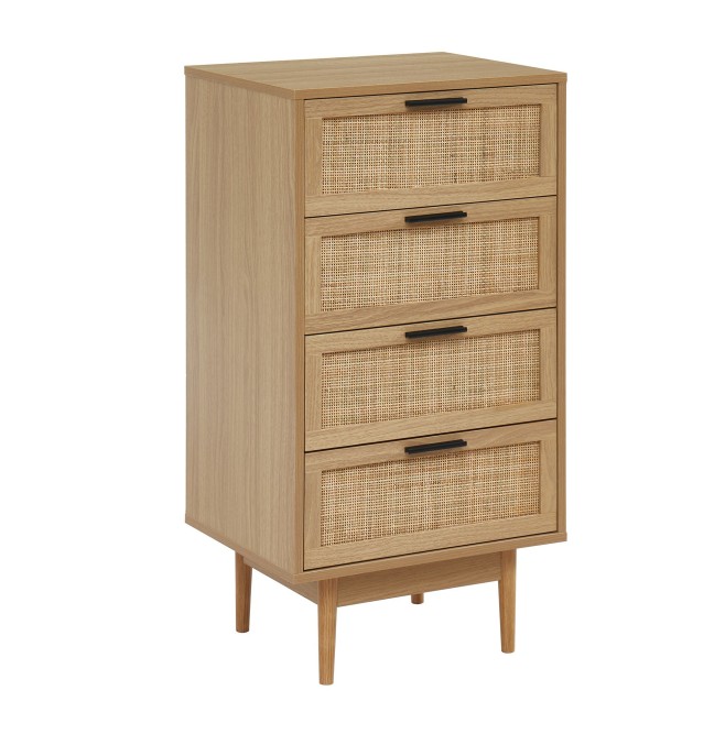 AMANA rattan cane 4-drawer chest 19.69 inches AMANA rattan cane 4-drawer chest 19.69 inches