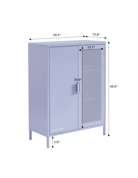 PANTONE sideboard lilac metal h39.37 inches