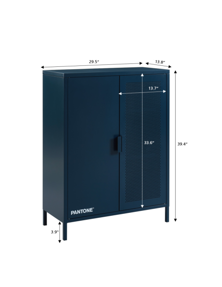 PANTONE metal night blue buffet h39.37 inches