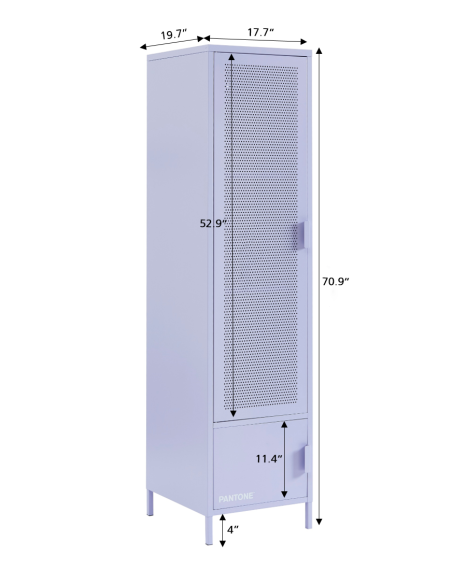 PANTONE locker room lilac metal h180cm
