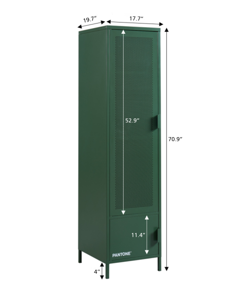 PANTONE locker room khaki metal h180cm