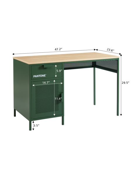 PANTONE metal khaki desk 47.24 inches
