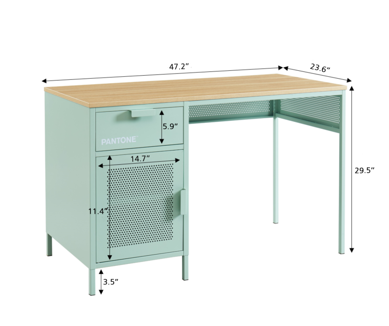 PANTONE desk mint green metal 47.24... PANTONE desk mint green metal 47.24...