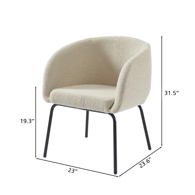 BELEM beige buckle fabric armchair BELEM beige buckle fabric armchair