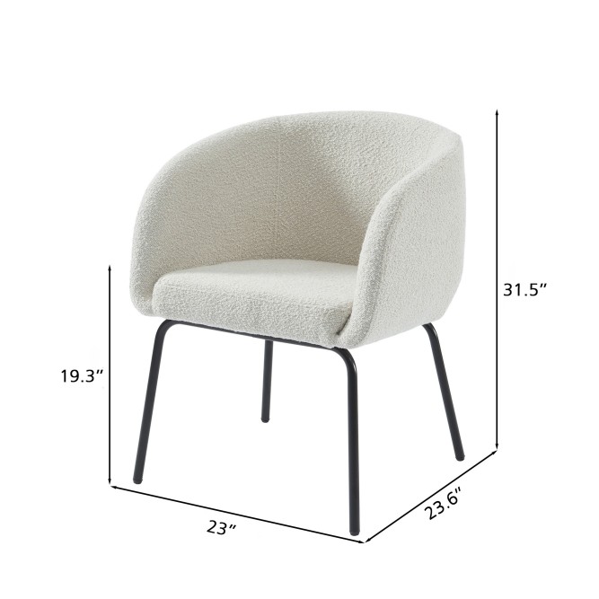 BELEM white buckle fabric armchair BELEM white buckle fabric armchair