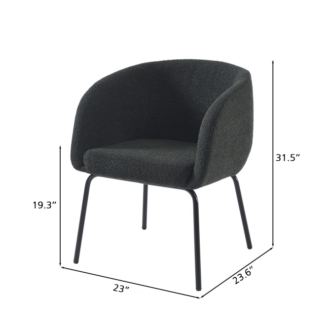 BELEM anthracite buckle fabric armchair BELEM anthracite buckle fabric armchair