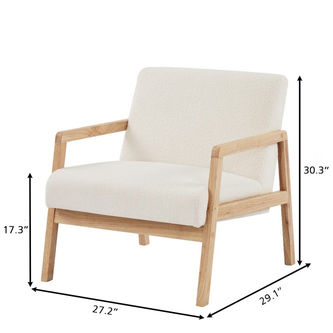 BONIFACIO armchair in white terry fabric BONIFACIO armchair in white terry fabric