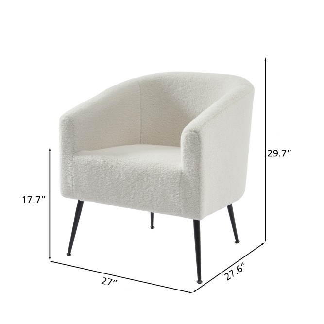 TOMMY white buckle fabric armchair TOMMY white buckle fabric armchair