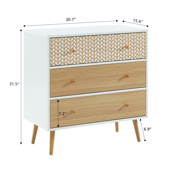 CAPUCINE white and oak effect... CAPUCINE white and oak effect...