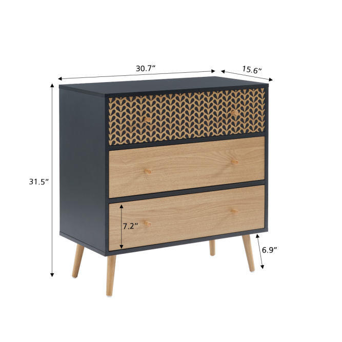 CAPUCINE black and oak effect... CAPUCINE black and oak effect...