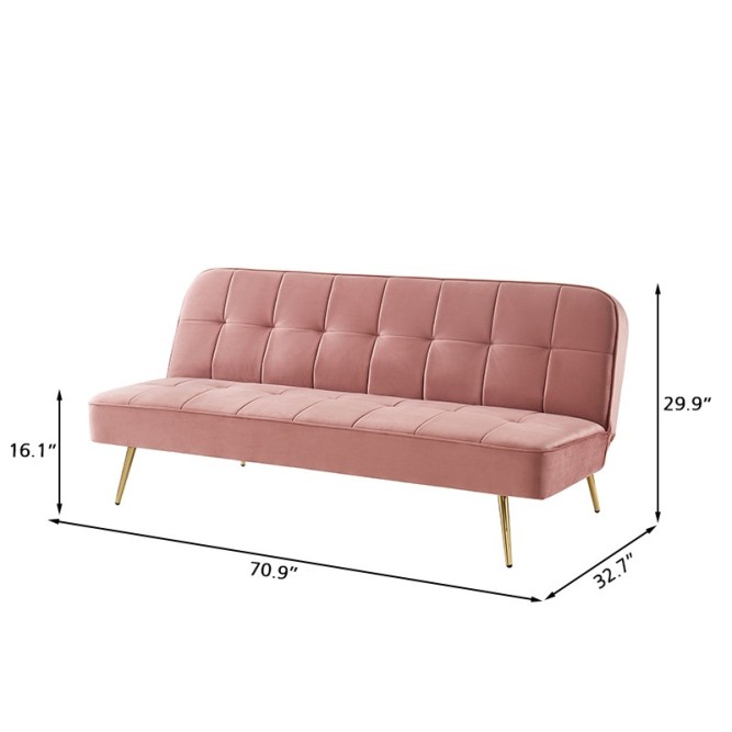 AROMA bench old rose velvet 3-seat... AROMA bench old rose velvet 3-seat...
