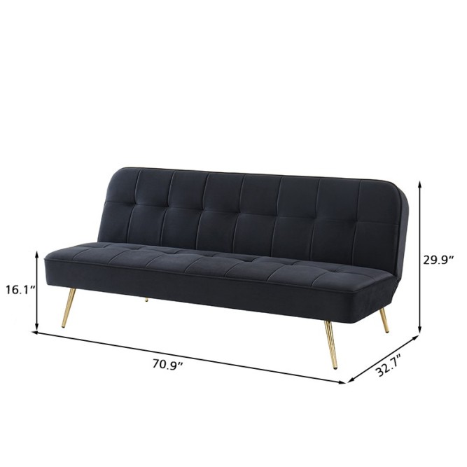AROMA bench black velvet 3-seat... AROMA bench black velvet 3-seat...