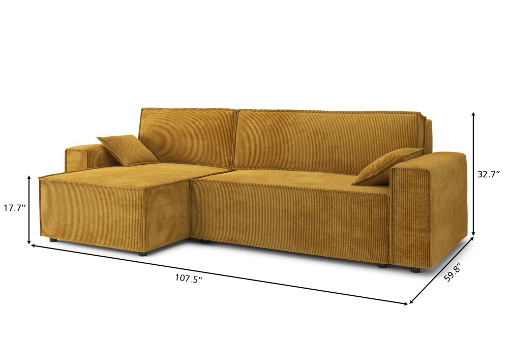 MARIUS corner convertible sofa...