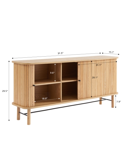 ERNEST ash tambour door buffet