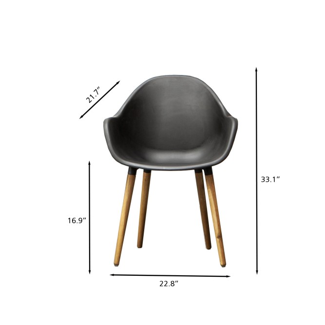 Set of 2 KIRA garden chairs plastic... Set of 2 KIRA garden chairs plastic...