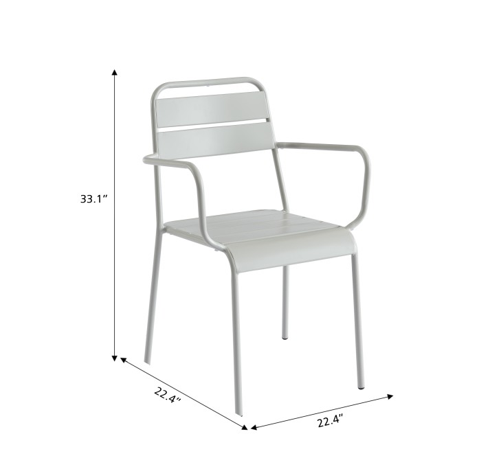 Set of 2 PANTONE garden chairs steel... Set of 2 PANTONE garden chairs steel...