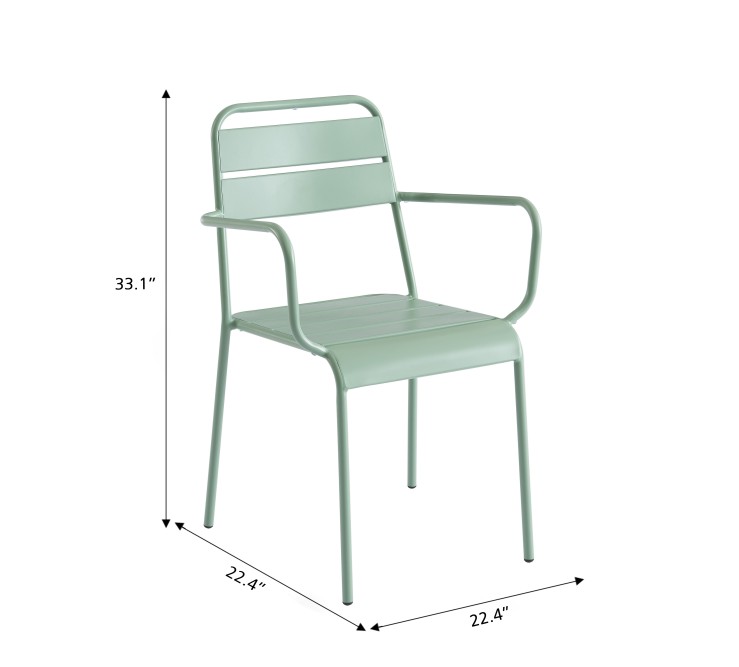 Set of 2 PANTONE garden chairs mint... Set of 2 PANTONE garden chairs mint...