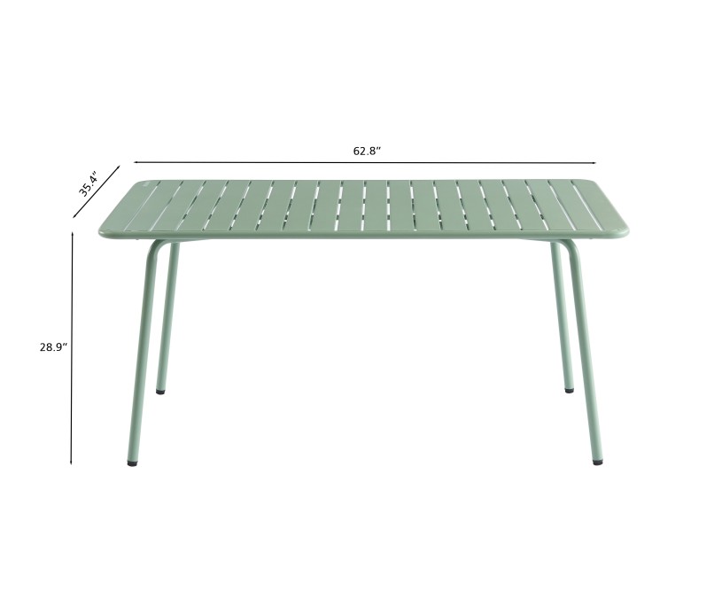 PANTONE mint green steel garden table... PANTONE mint green steel garden table...
