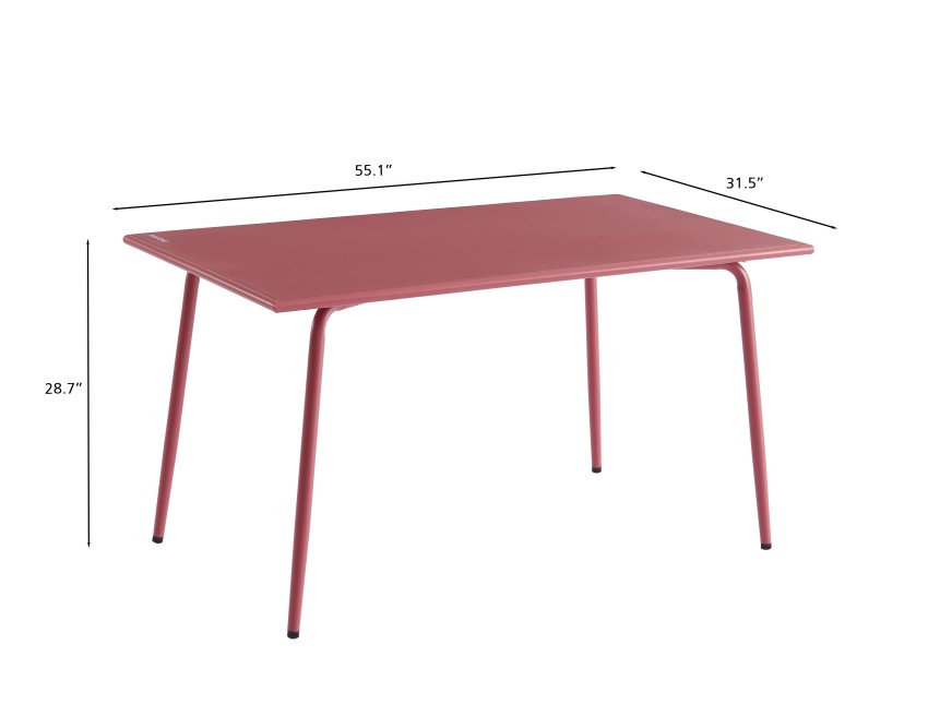 PANTONE garden table in Indian red... PANTONE garden table in Indian red...