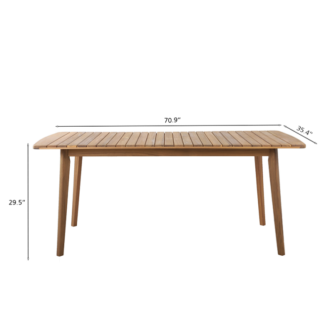 PERLA acacia wood garden table 70.87... PERLA acacia wood garden table 70.87...