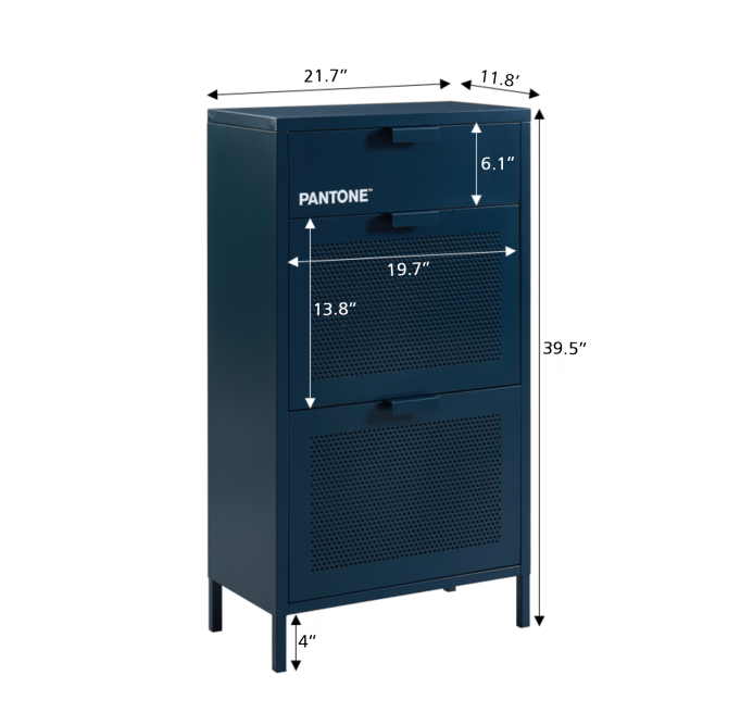 PANTONE shoe cabinet midnight blue... PANTONE shoe cabinet midnight blue...
