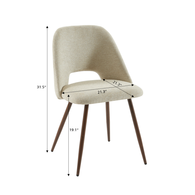 Set of 2 ELISABETH chairs beige... Set of 2 ELISABETH chairs beige...