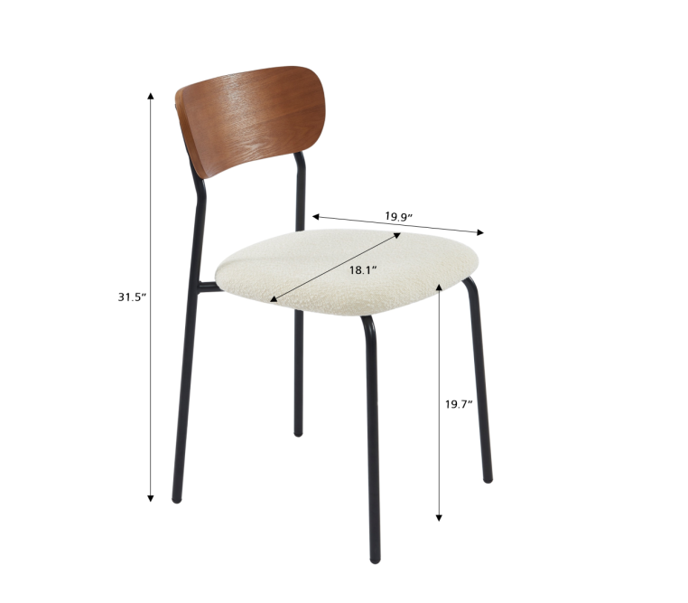 Set of 4 stackable FRIDA chairs ecru... Set of 4 stackable FRIDA chairs ecru...
