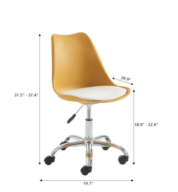 Mustard yellow PANTONE office chair... Mustard yellow PANTONE office chair...