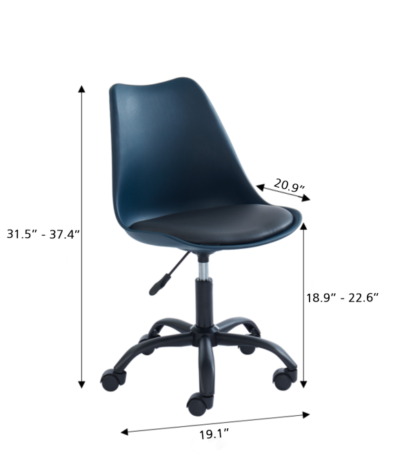 PANTONE night blue rolling office chair PANTONE night blue rolling office chair