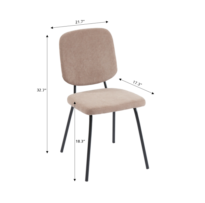Set of 4 SUZIE chairs ribbed taupe... Set of 4 SUZIE chairs ribbed taupe...