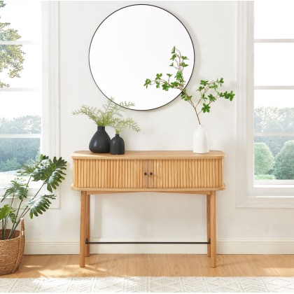 ERNEST ash tambour door console 2