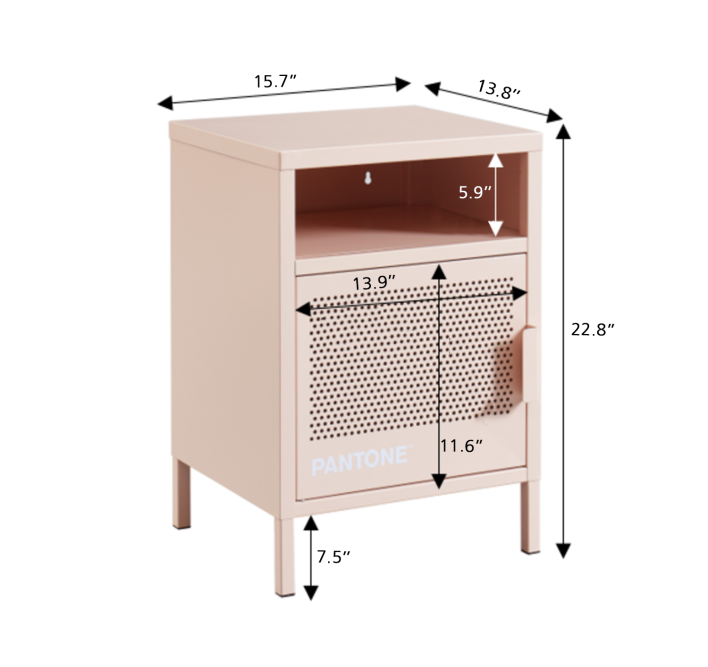 PANTONE bedside table blush pink... PANTONE bedside table blush pink...