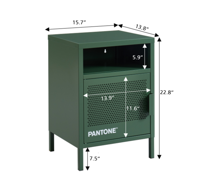 PANTONE bedside table khaki metal... PANTONE bedside table khaki metal...