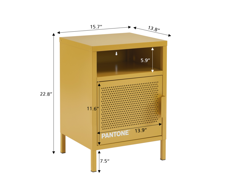 PANTONE bedside table mustard yellow... PANTONE bedside table mustard yellow...