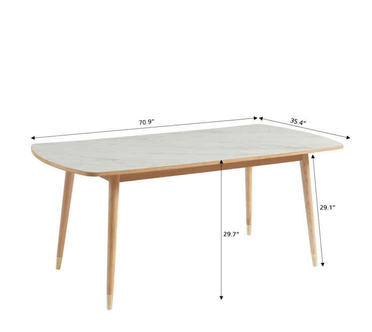 LEON ceramic marble effect dining...