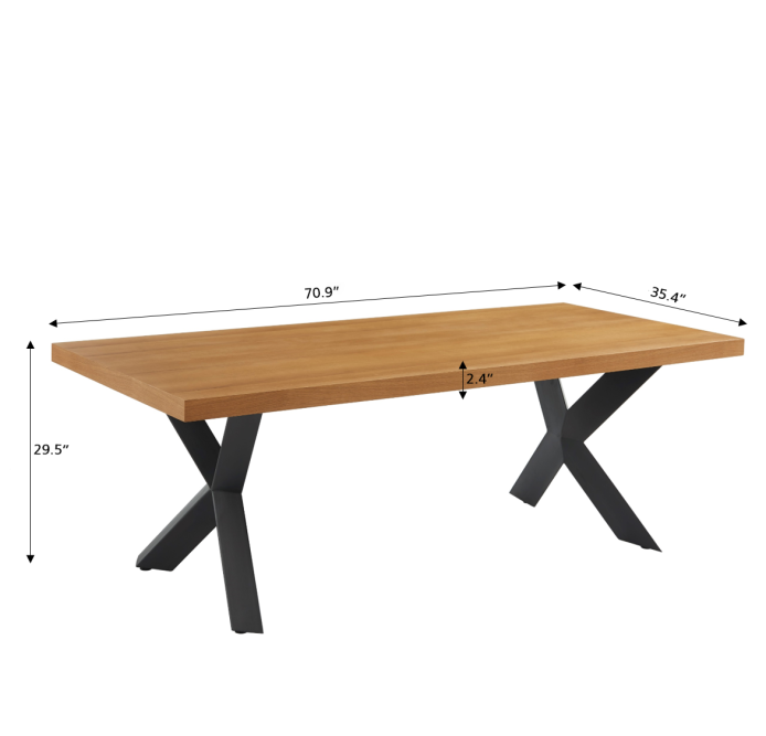 PLATON oak veneer and black metal...