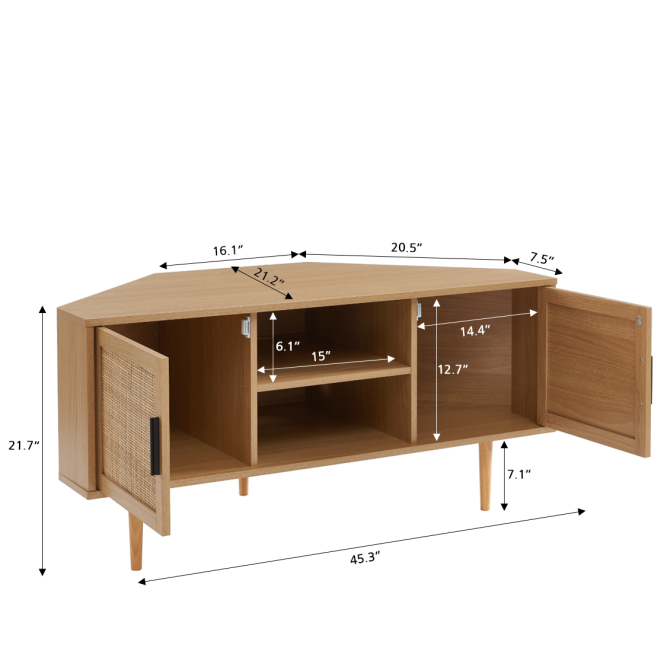 AMANA oak effect and rattan cane... AMANA oak effect and rattan cane...