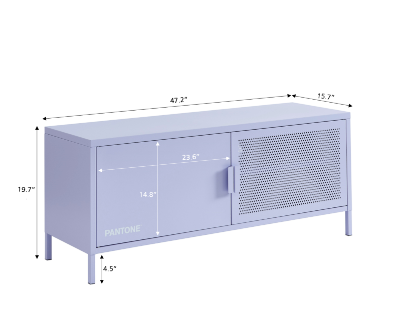 PANTONE TV cabinet lilac metal 47.24... PANTONE TV cabinet lilac metal 47.24...