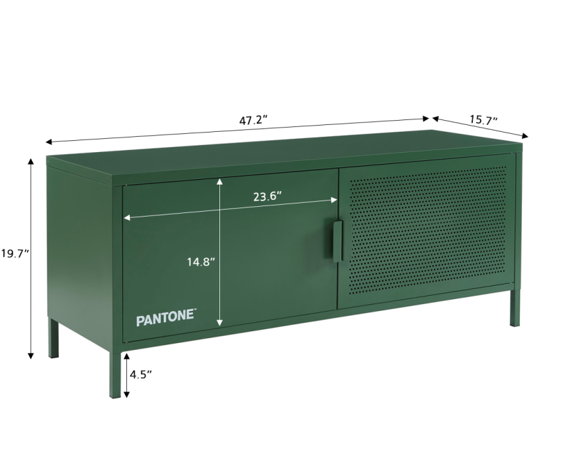 PANTONE TV cabinet khaki metal 47.24... PANTONE TV cabinet khaki metal 47.24...